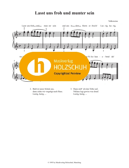 Lasst uns froh und munter sein